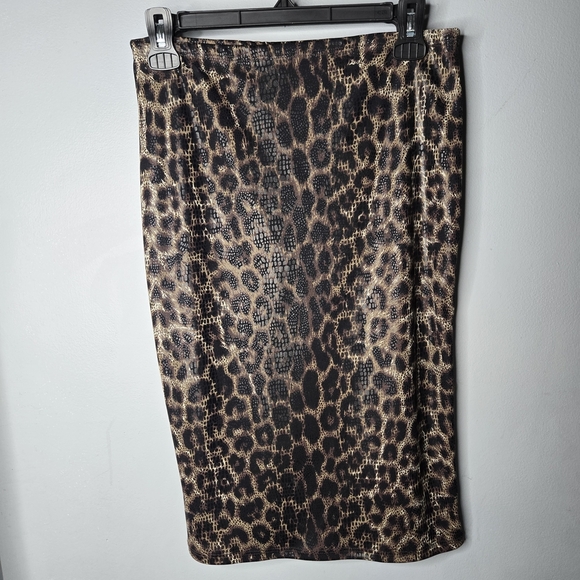 Rampage Dresses & Skirts - Rampage Leopard Print Midi Skirt XS Stretch Bodycon Y2K Animal Print Pencil